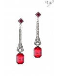 Art Deco Rhinestone Earrings