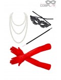 Cruella Accessories (gloves, mask, beads, cigarette holder)