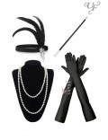 Gatsby Accessories Set (Gloves, Beads, Cigarette Holder, Headband)