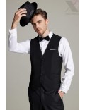 Retro 20's Men's Vest and Bow Tie Set