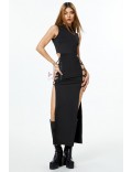 Long Dress with Side Cutouts X5496