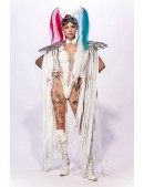 Festival Cape with Fringe and Angel Wings (104132) - 3, 8