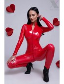 Vixxen Red Latex Catsuit (126258) - foto