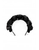 Black Rose Headband (Handmade) (504204) - оригинальная одежда, 2