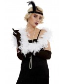 UF-Vintage White Feather Boa (714214) - foto