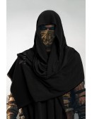 Long Black Scarf "Wanderer" (714213) - foto