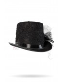 X-Style Women's Hat with Lace and Rhinestones (501158) - материал, 6