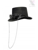 Men's Top Hat with Glasses and Chain (611026) - foto