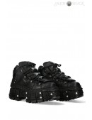 New Rock Leather Platform Screwed Boots (314027-2) - foto