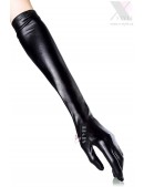 Длинные перчатки под латекс черные (601129) - оригинальная одежда, 2