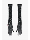 Black Rhinestone Gloves (601192) - foto