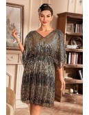 Блестящее нарядное платье с пайетками X5591 (105591) - 3, 8