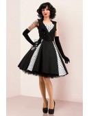 Xstyle Black and White Rockabilly Dress (105338) - foto