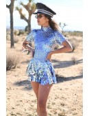 Mirror Blue Festival Dress with Body (129240) - цена, 4