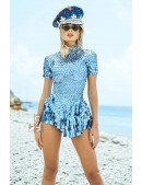 Mirror Blue Festival Dress with Body (129240) - 8, 18