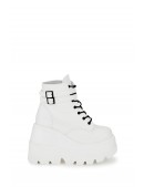 SHAKER White High Platform Boots (310041) - 4, 10