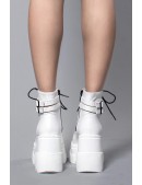 SHAKER White High Platform Boots (310041) - цена, 4