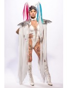 Festival Cape with Fringe and Angel Wings