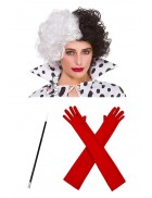 Cruella De Vil Accessories (wig, cigarette holder, gloves)