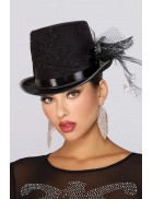 X-Style Women's Hat with Lace and Rhinestones