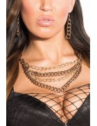 Chunky Chain Necklace and Earrings