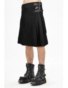 Black Kilt with Hanging Pockets