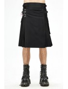 Black Kilt with Hanging Pockets