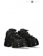 New Rock Leather Platform Screwed Boots