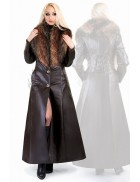 Long Winter Coat with Fur Collar X-Style