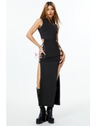 Long Dress with Side Cutouts X5496