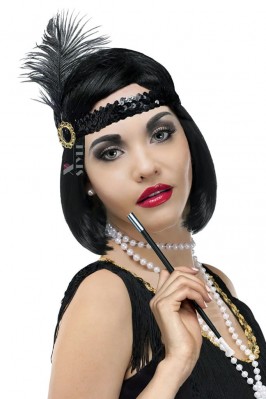 1920's Accessories (headband, beads, cigarette holder)