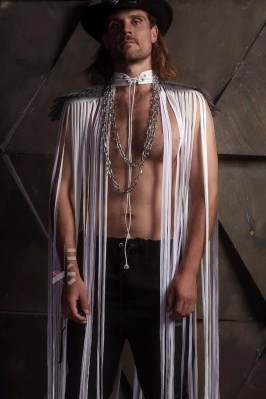 Men's Tassel Cape with Wings