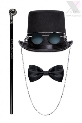 Men's Party Set (Hat, Bow Tie, Cane)