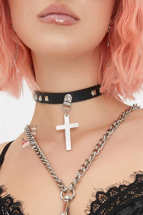 Bad Girl Leather choker (706232)