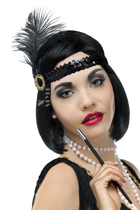 1920s Feather Headband XT4221 (504221)