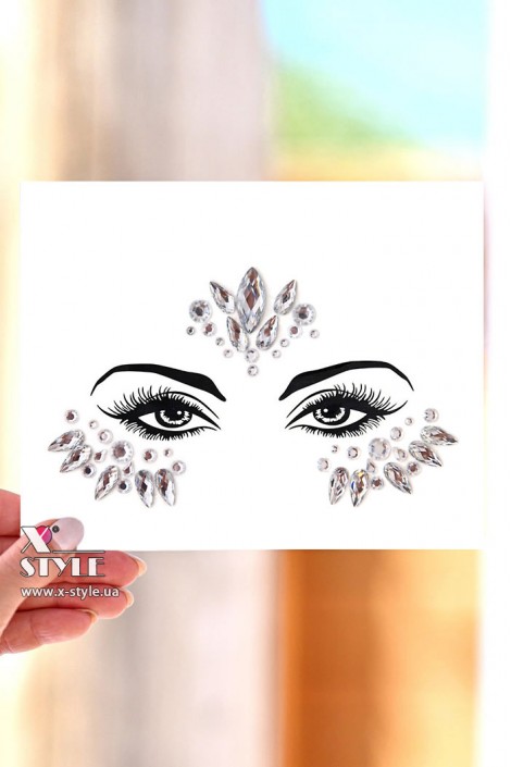 Self-Adhesive Crystal White Makeup Rhinestones (120016)