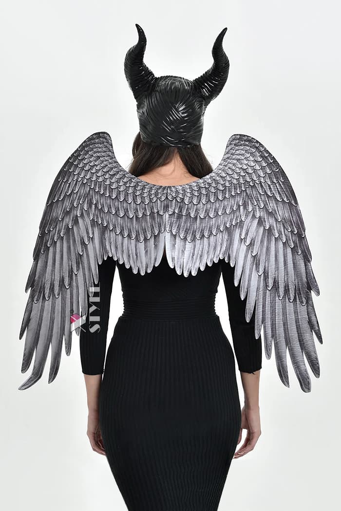 Maleficent Costume (wings, mask), 9