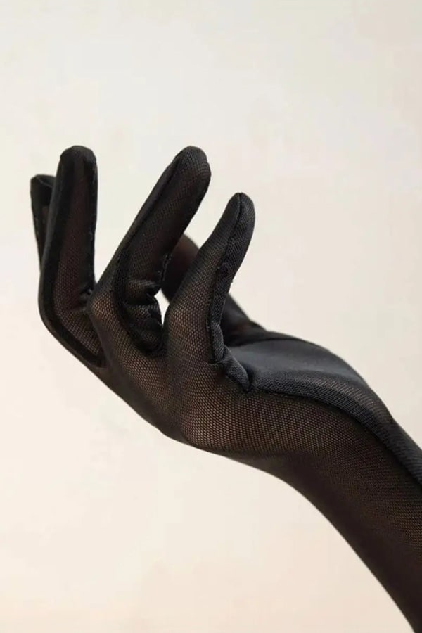 Long Transparent Micro Mesh Gloves, 13