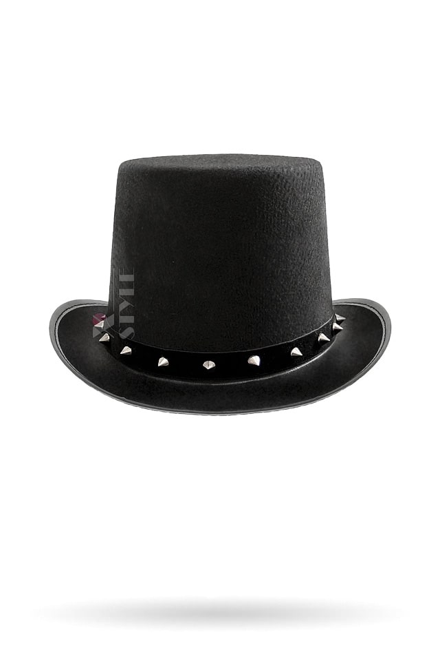 Black Top Hat with Spikes, 3