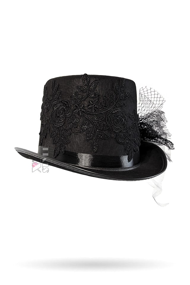 X-Style Women's Hat with Lace and Rhinestones, 7