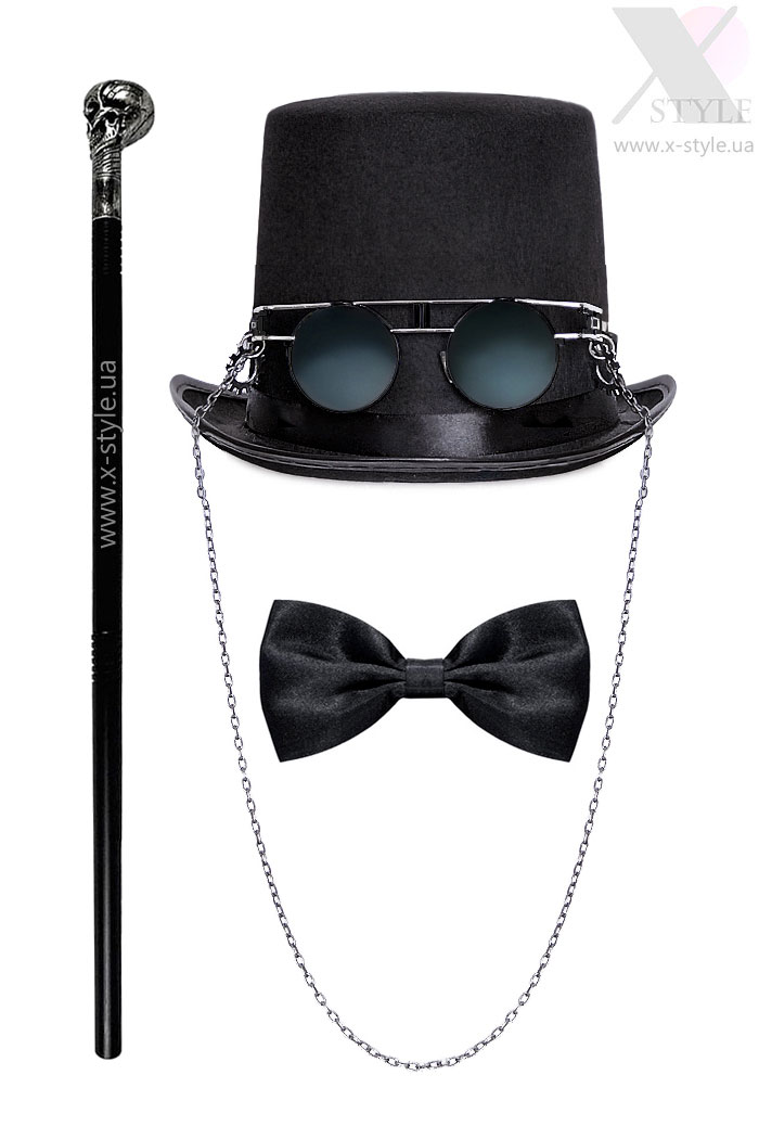 Men's Party Set (Hat, Bow Tie, Cane)