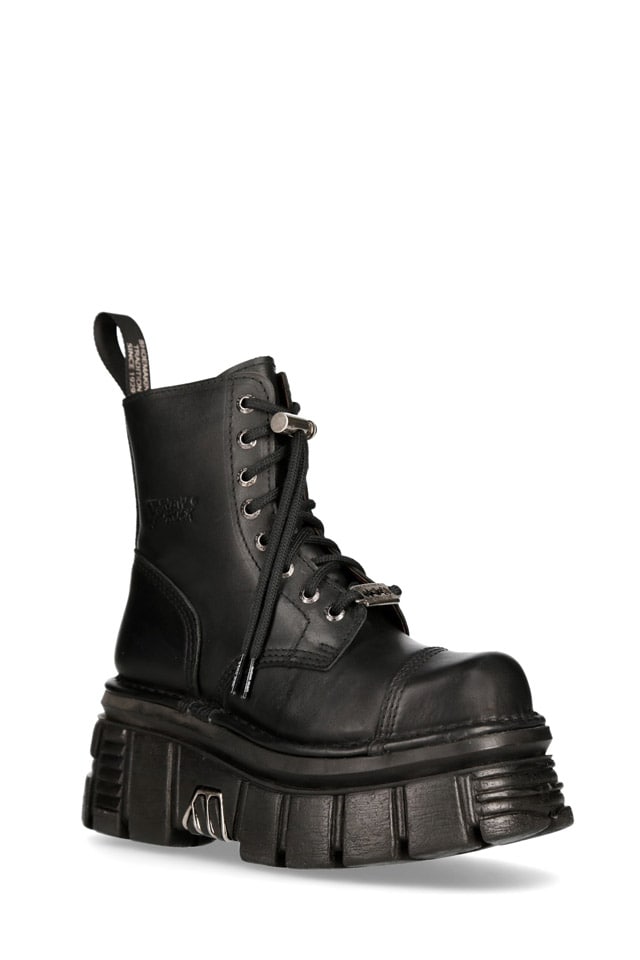 URBAN TOWER Leather High Platform Boots, 13