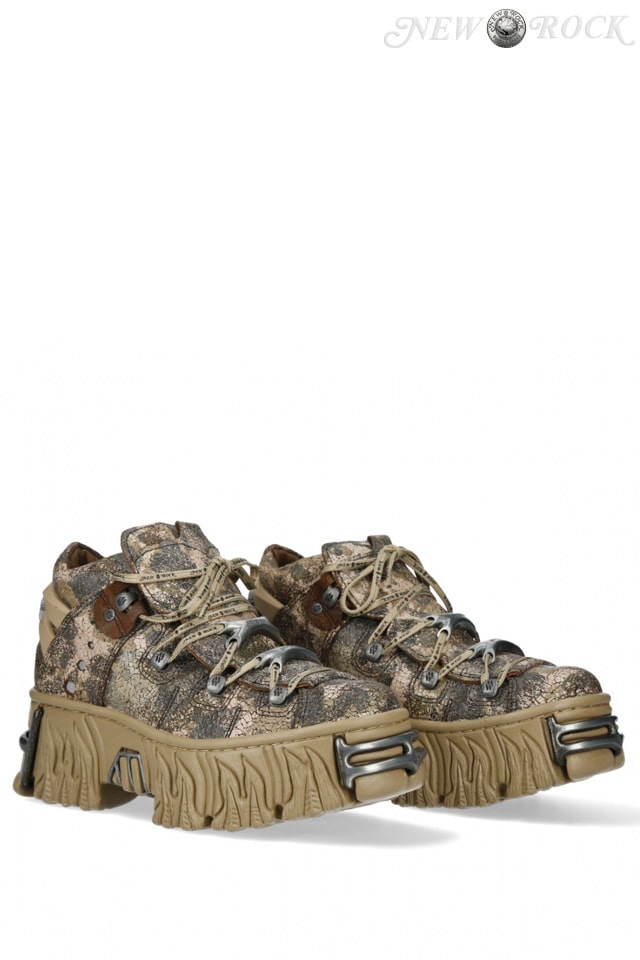 ACERO FIRE Leather Platform Sneakers