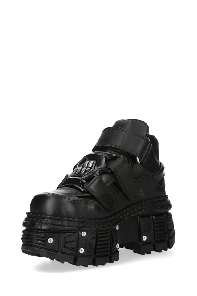 New Rock Y2K OVERTANK Chunky High Platform Sneakers, 3