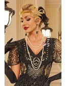 Золотистая повязка Gatsby с цепочками (504249) - оригинальная одежда, 2