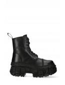 Черные кожаные ботинки на массивной подошве CRUST CASCO (310073) - 5, 12