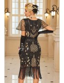 Элегантное платье Gatsby с рукавами-крылышками (105588) - 3, 8