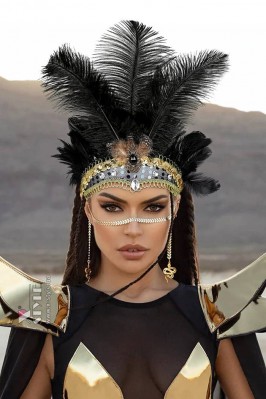 Корона из перьев в стиле Burning Man